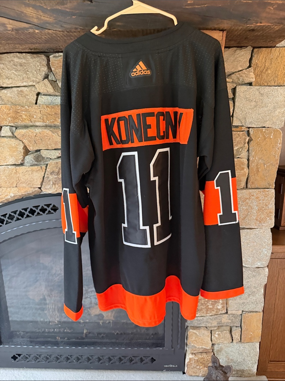 Flyers Konecny Black and Orange NHL Jersey - Men's - Picture 2 of 3